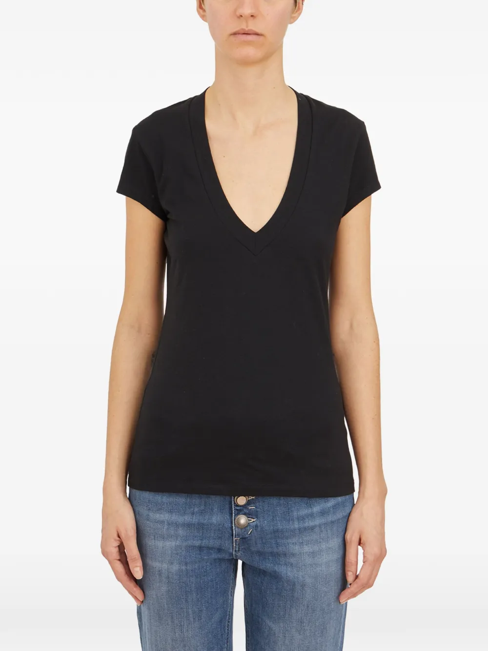 DONDUP V-neck T-shirt - Nero