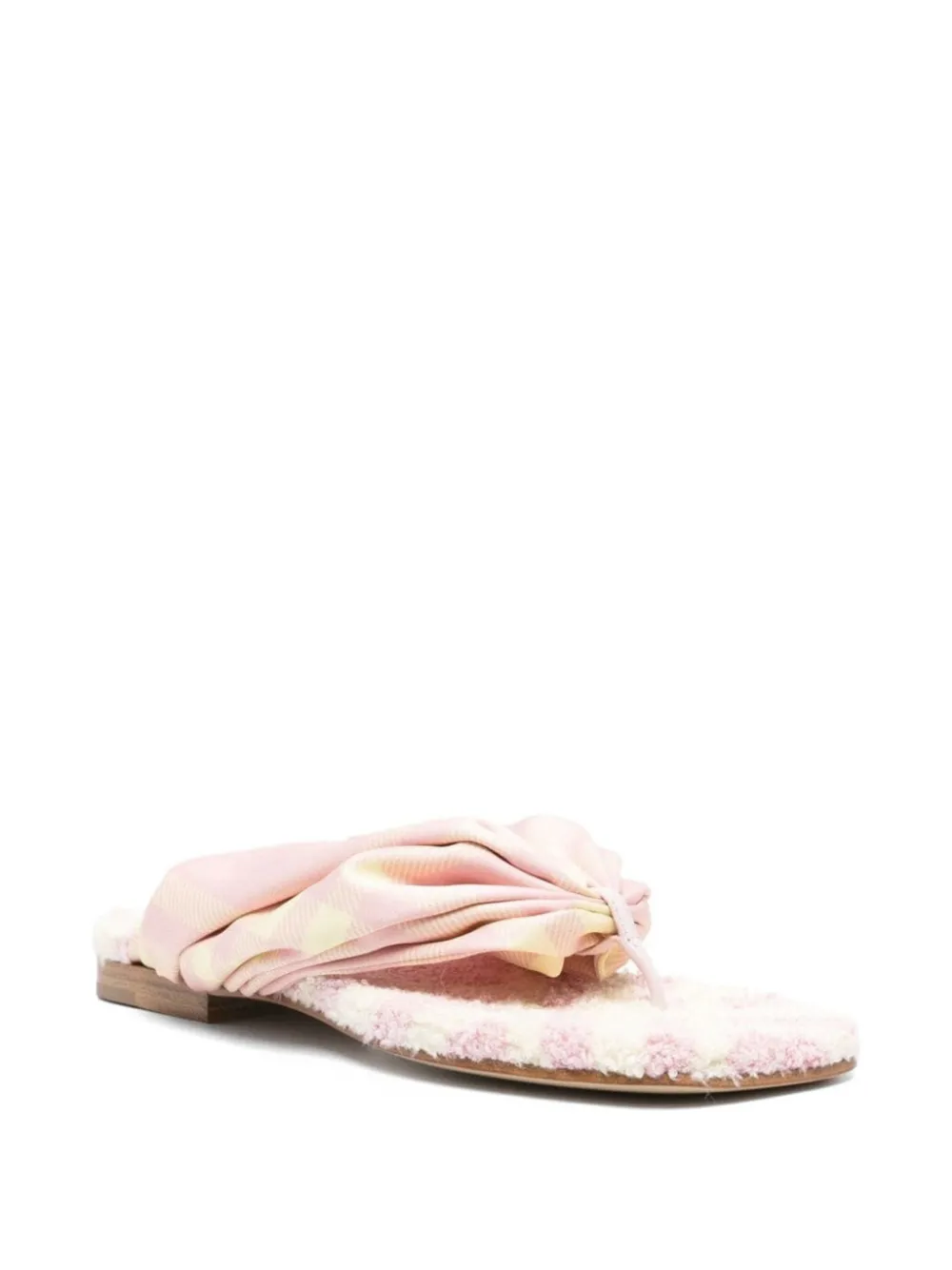 Burberry Geruite sandalen Roze