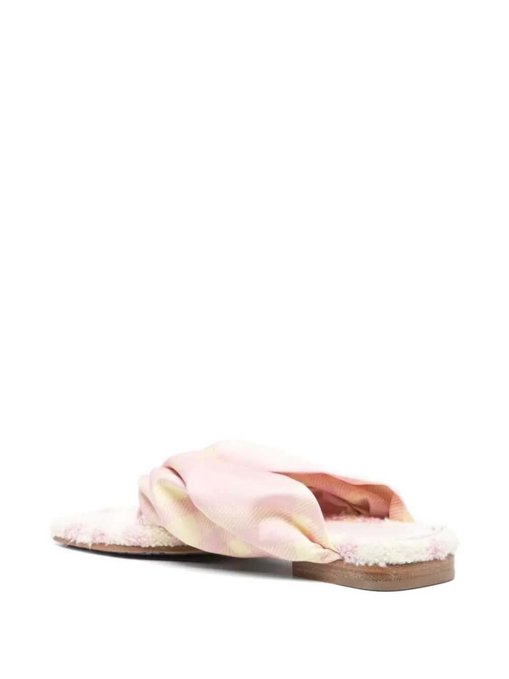 Burberry Geruite sandalen Roze