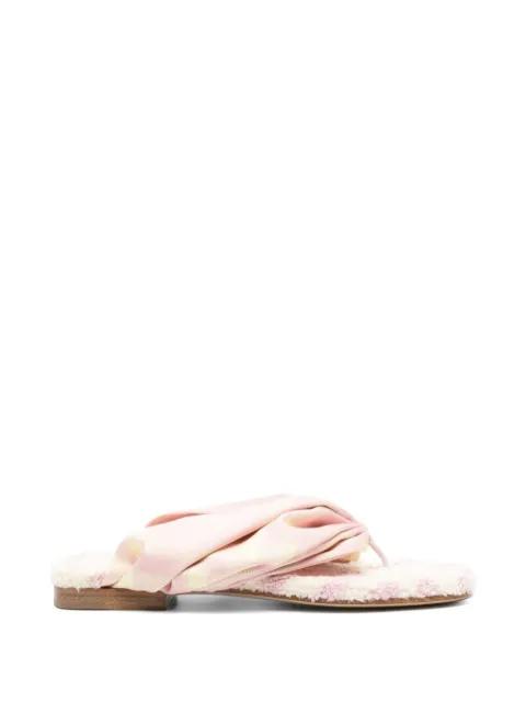 Burberry チェック ソングサンダル