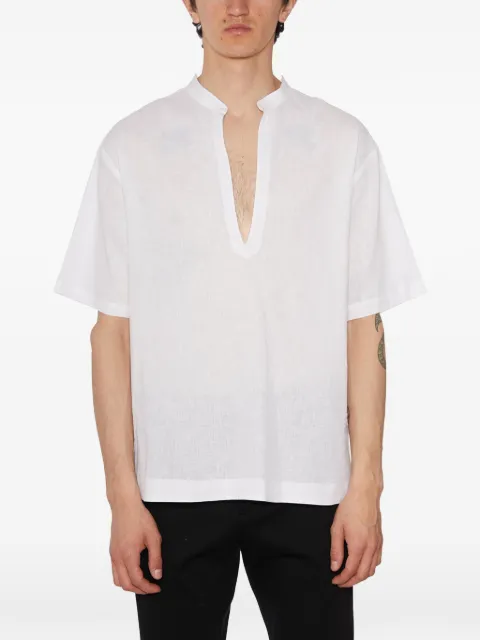 Daniele Alessandrini collarless shirt