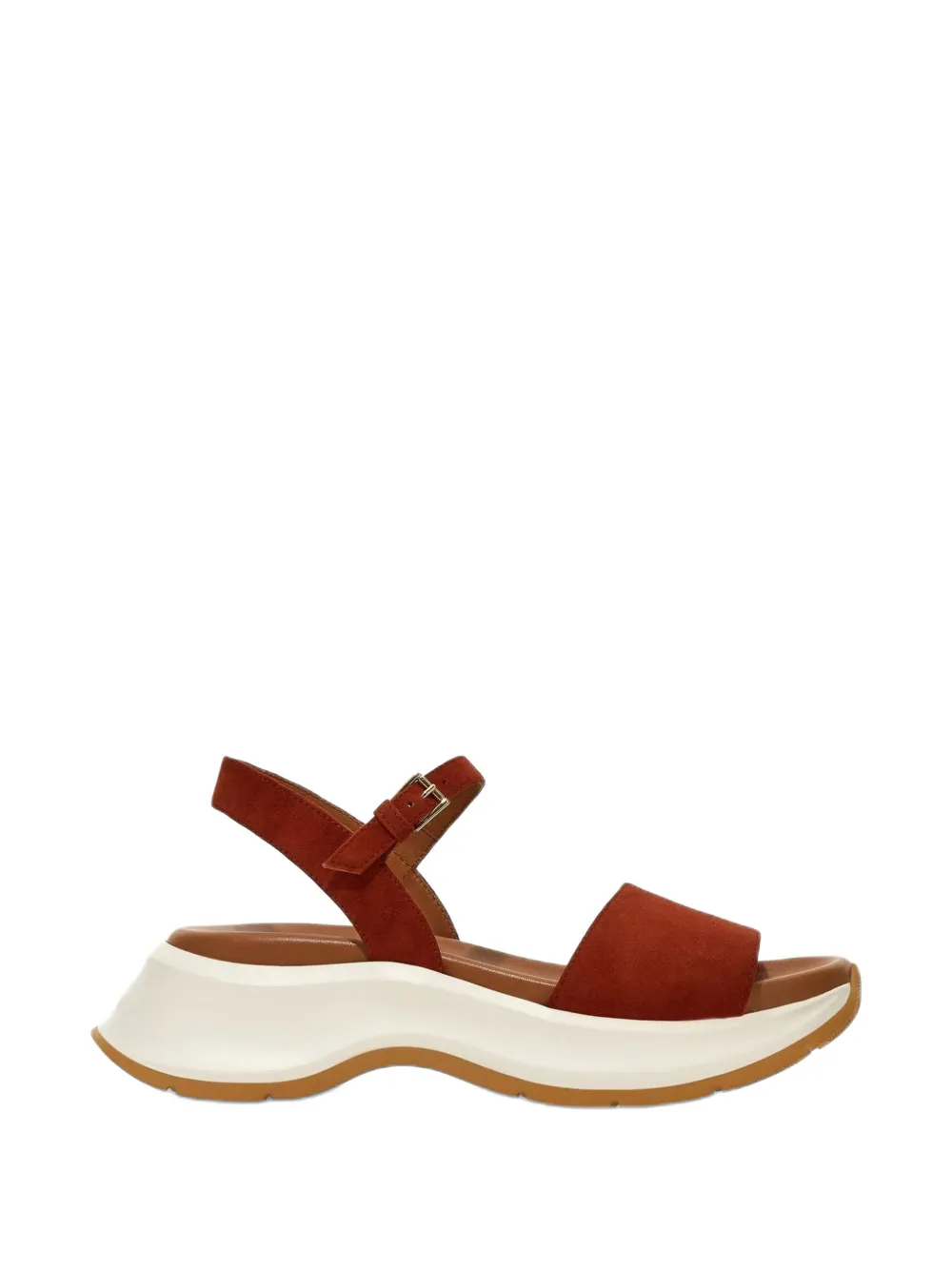 Hogan buckle strap sandals - Marrone