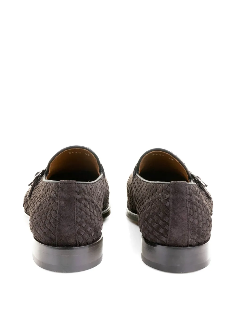 Doucal's double-buckle monk shoes Bruin