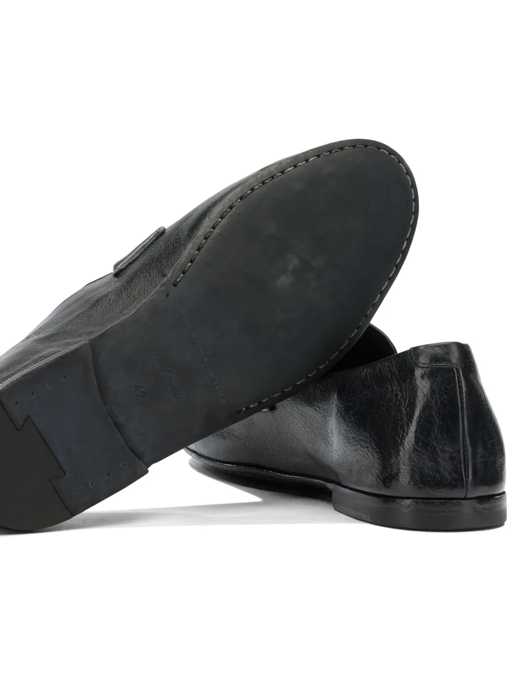 Officine Creative Airto leather loafers Zwart