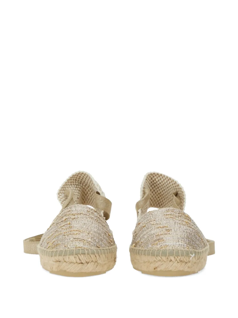 Manebi Valenciana espadrilles met striksluiting Beige