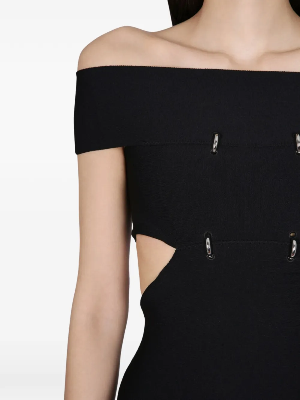 Alexander McQueen Off-shoulder top Zwart