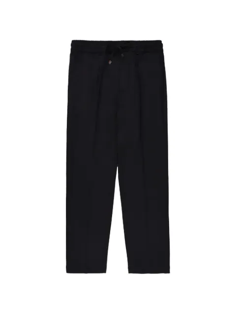 Cruna drawstring wool trousers