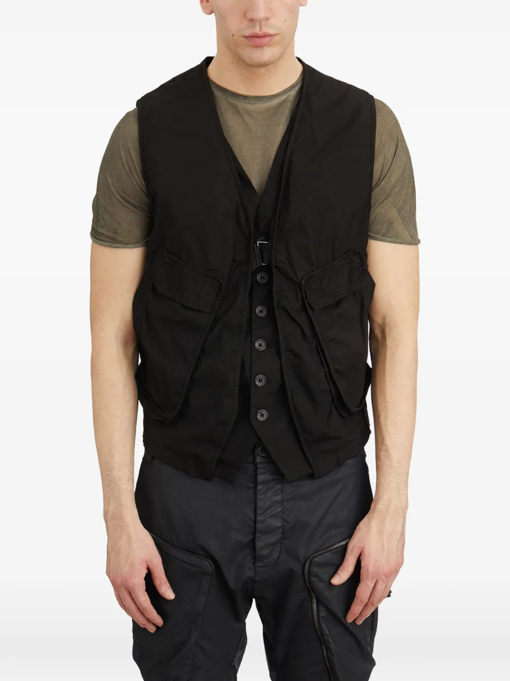 Masnada cotton gilet - Nero