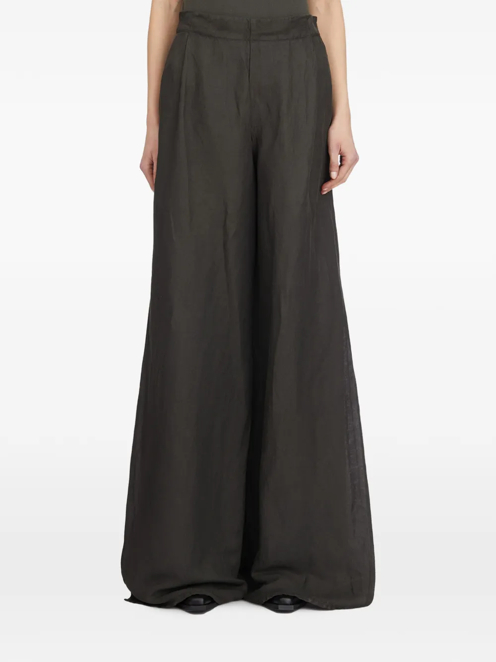 Andrea Ya'aqov split wide trousers - Grigio