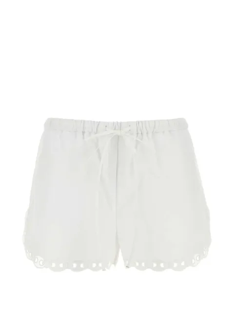 Gucci embroidered cotton poplin shorts