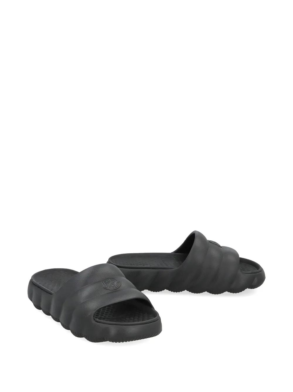Moncler lilo quilted slides Zwart