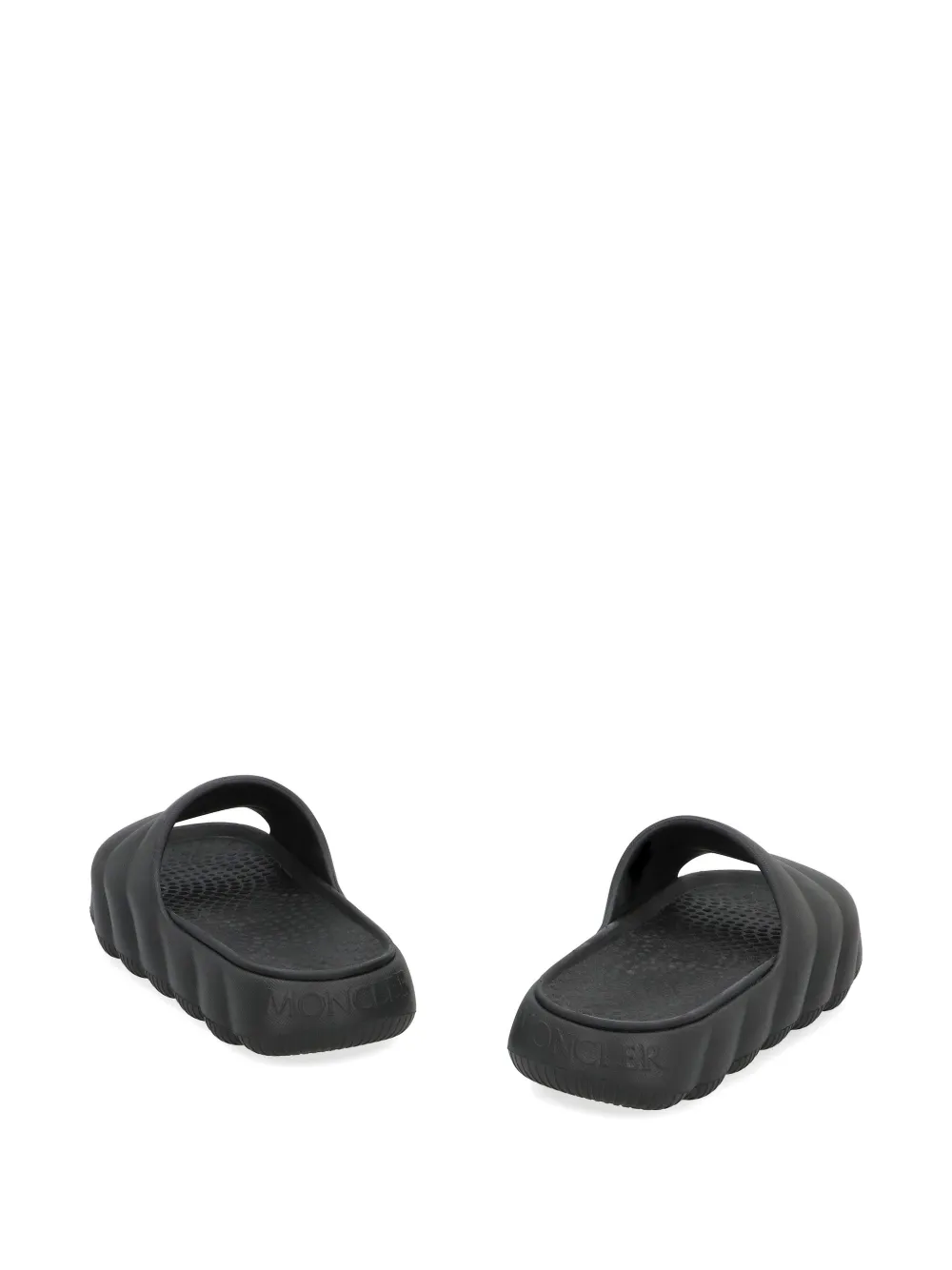 Moncler lilo quilted slides Zwart