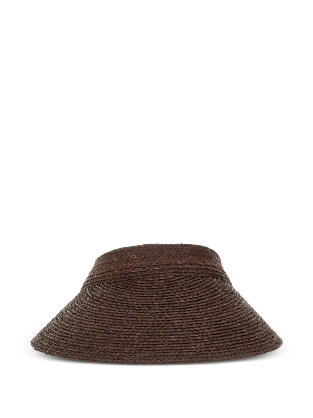 Helen Kaminski Kirsten woven visor - Marrone