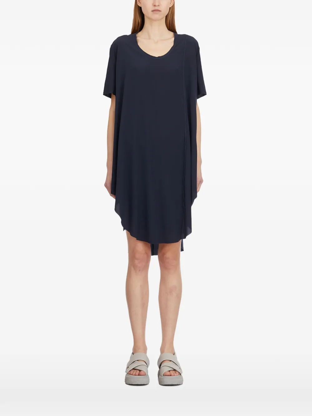 Serien°Umerica short-sleeve shirt mini dress - Blu