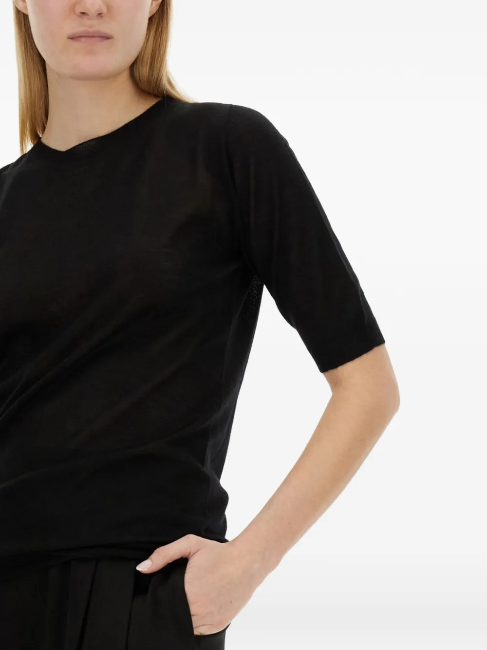 Fabiana Filippi Kasjmier T-shirt Zwart