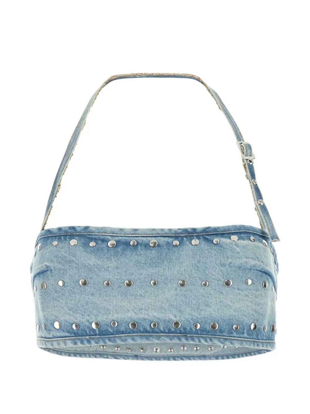 Gimaguas grommetted crop top - Blu