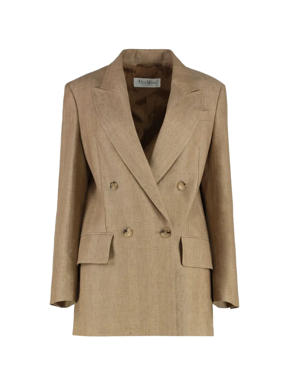 Max Mara double-breasted blazer - Toni neutri