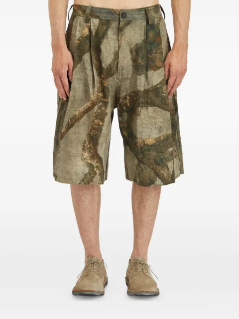 Ziggy Chen graphic print bermuda shorts