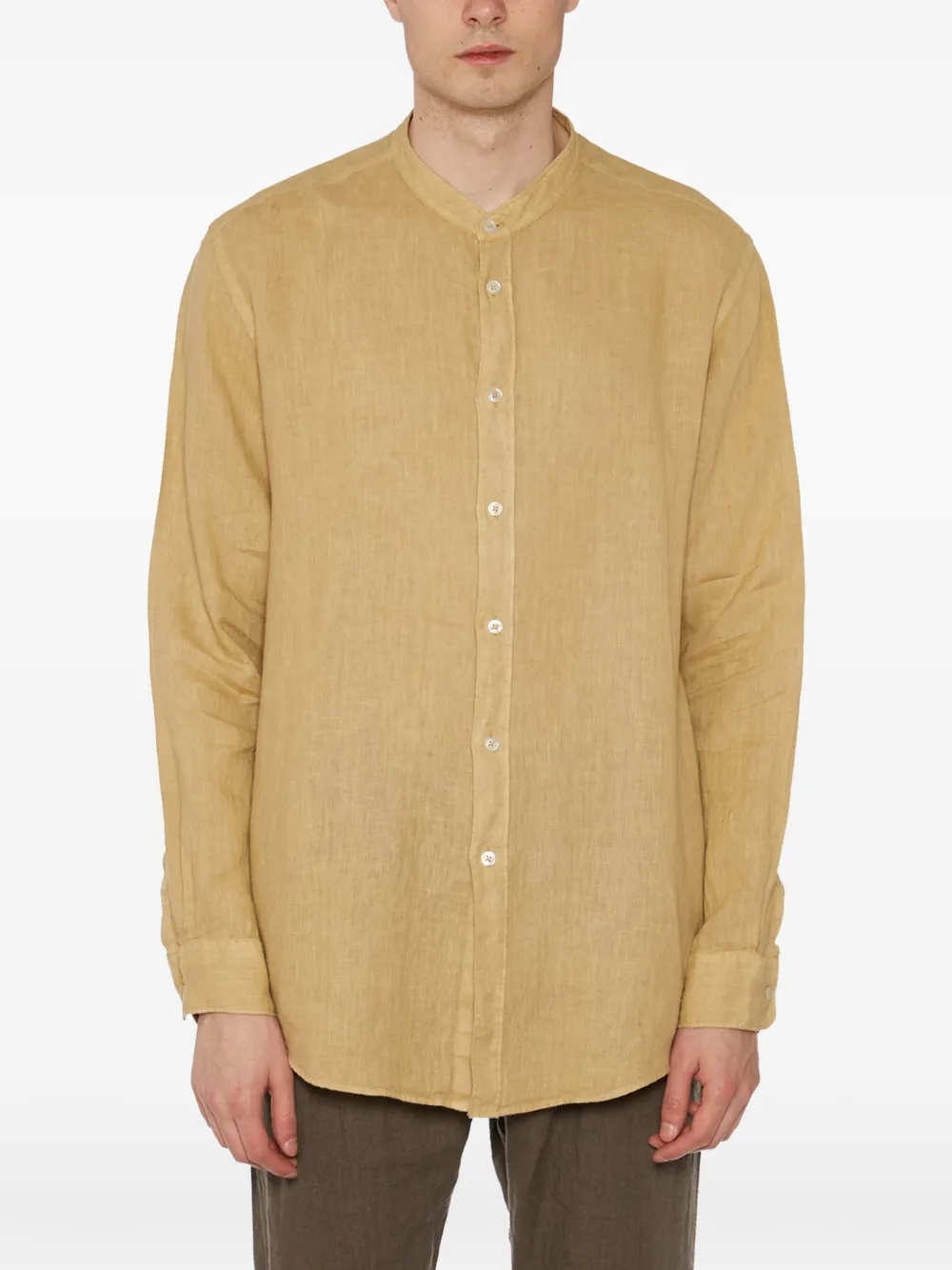 Daniele Alessandrini linen shirt - Nude