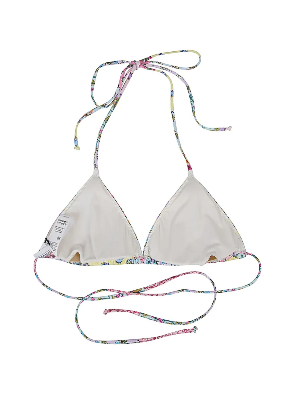 MC2 Saint Barth Triangel bikinitop met bloemenprint Geel