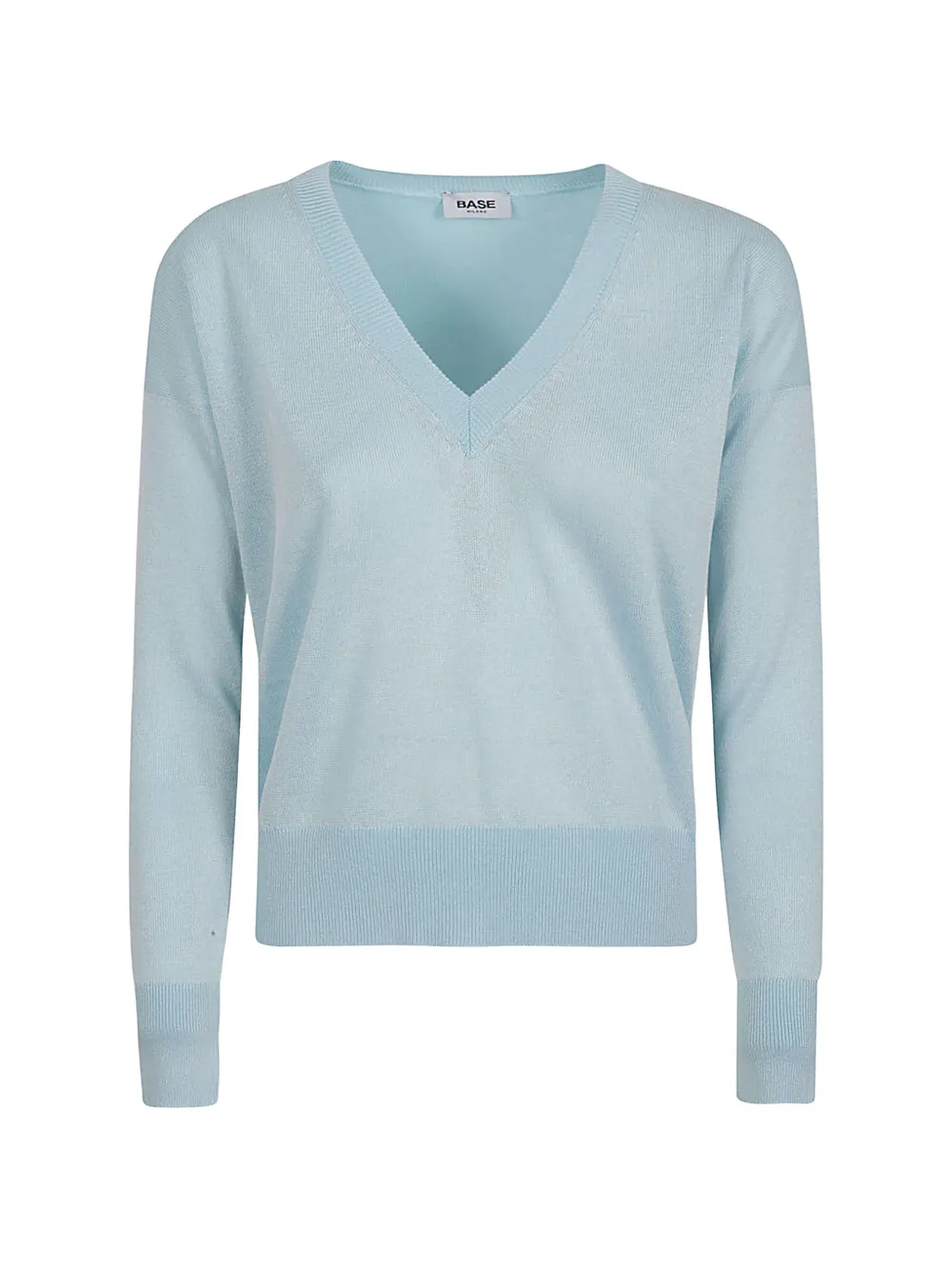 Base Milano V-neck sweater - Blu