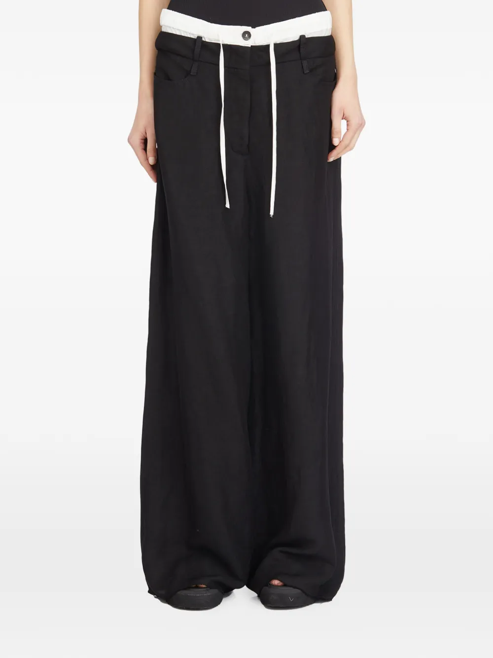 Masnada Sagger Baggy trousers - Nero