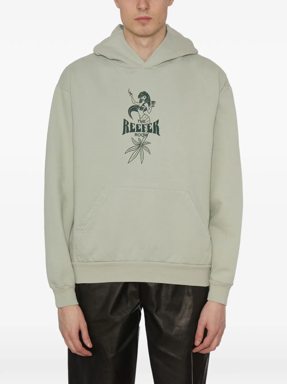 Local Authority Reefer Room Cotton Hoodie In Green