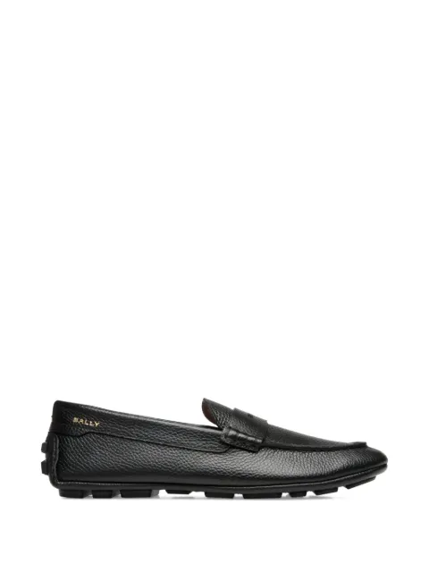 Bally grained-leather loafers