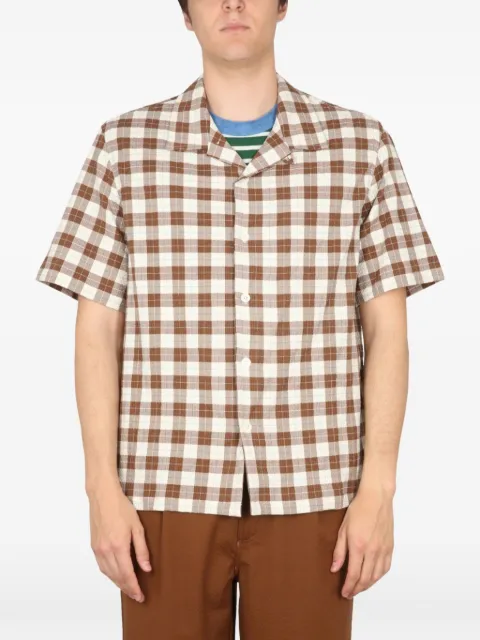 Howlin' check seersucker shirt