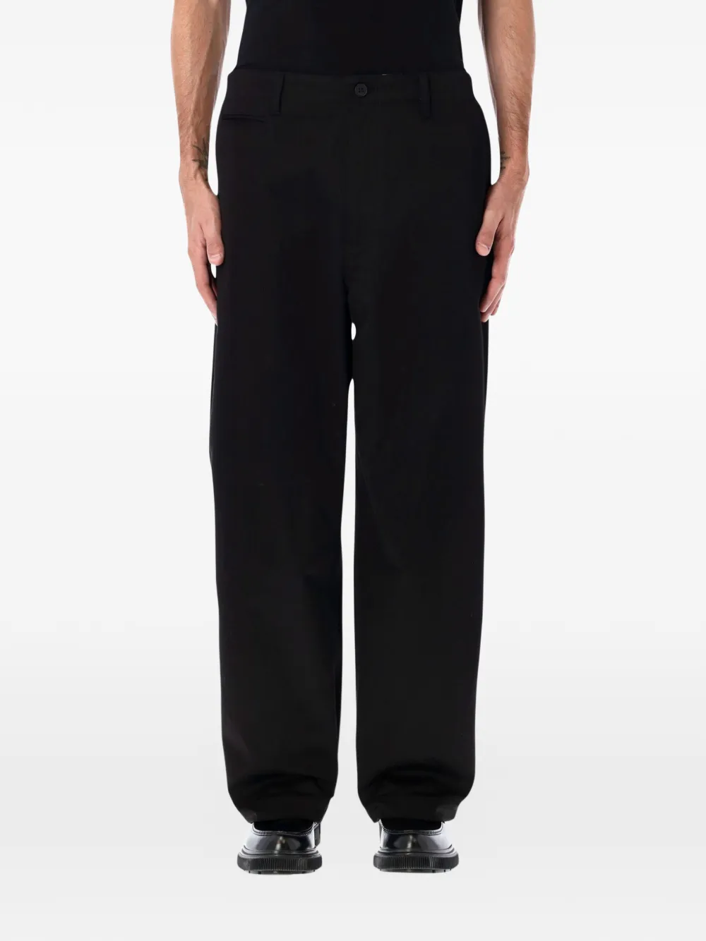 Comme des Garçons Homme Plus belt-loops chino trousers - Nero