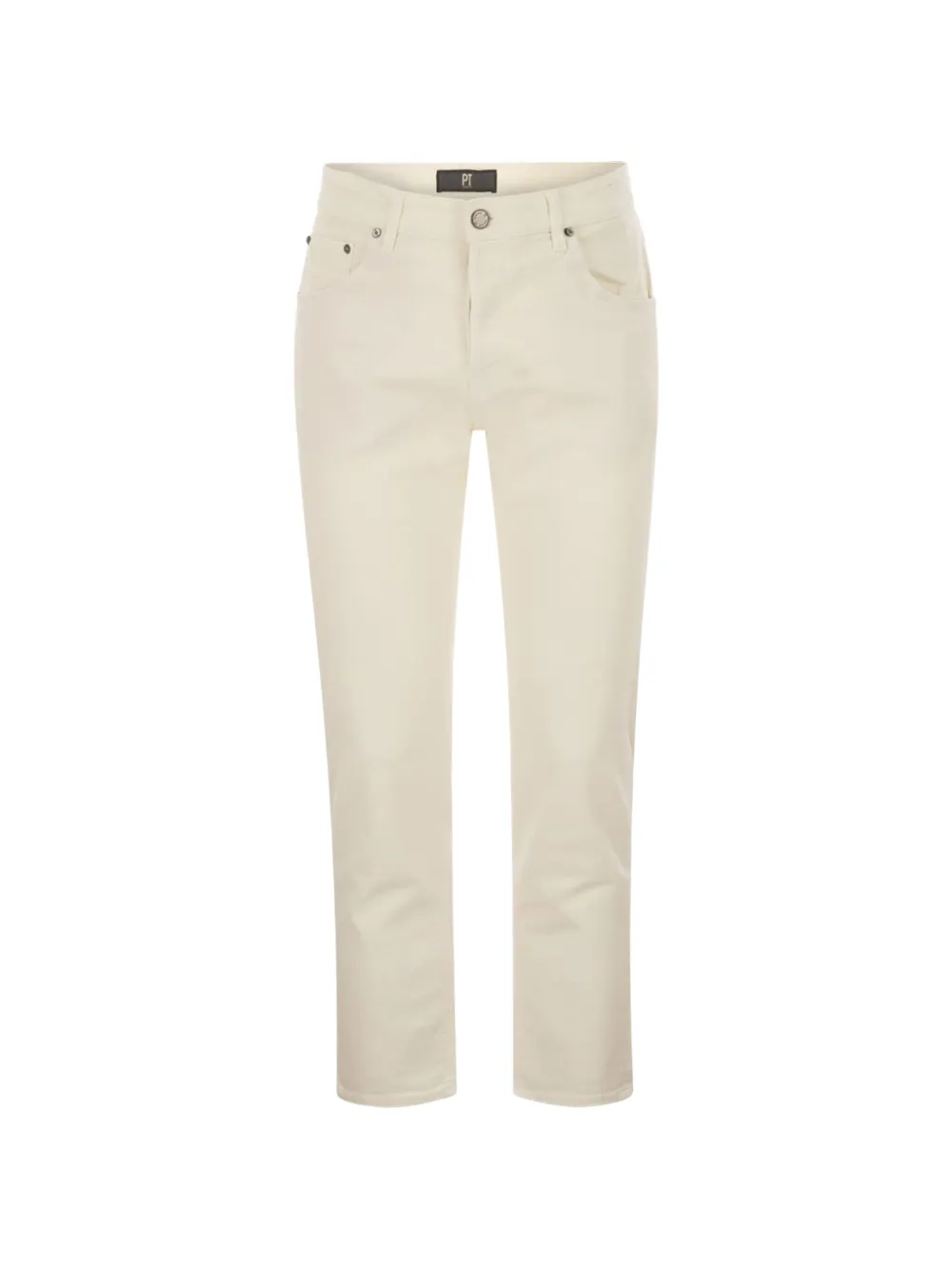 PT Torino Rebel logo-patch jeans - Bianco