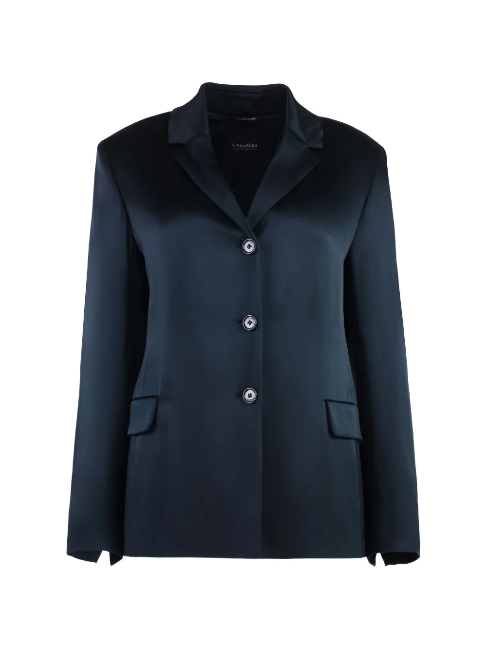 'S Max Mara satin blazer guido - Blu