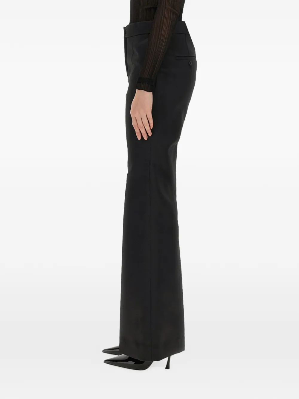  Givenchy Pantalones Flare - Negro 