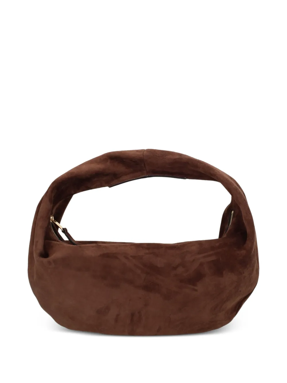 KHAITE brown suede tote bag - Marrone