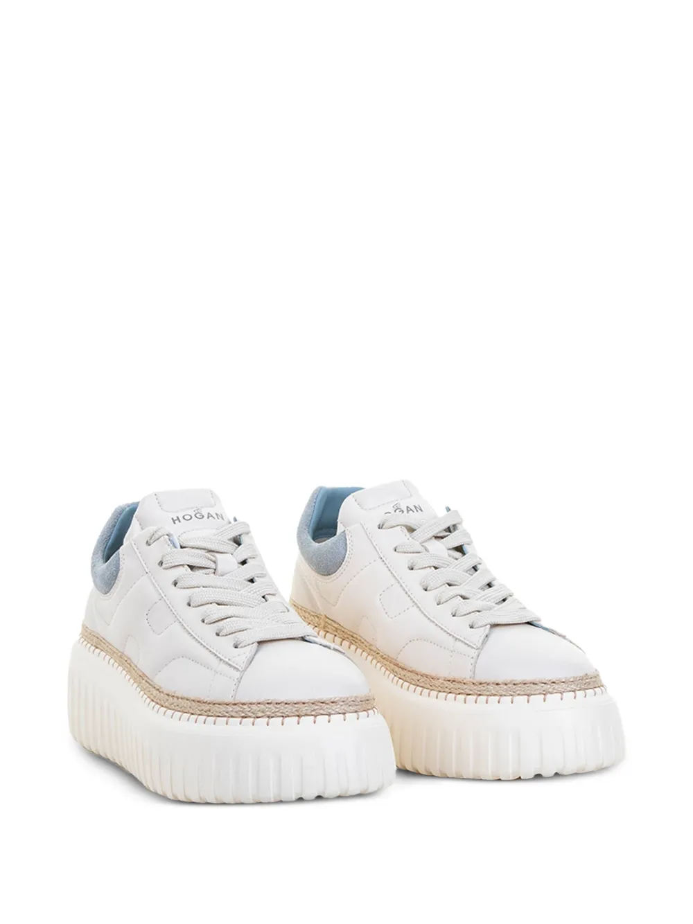 Hogan H-Stripes platform sneakers Wit