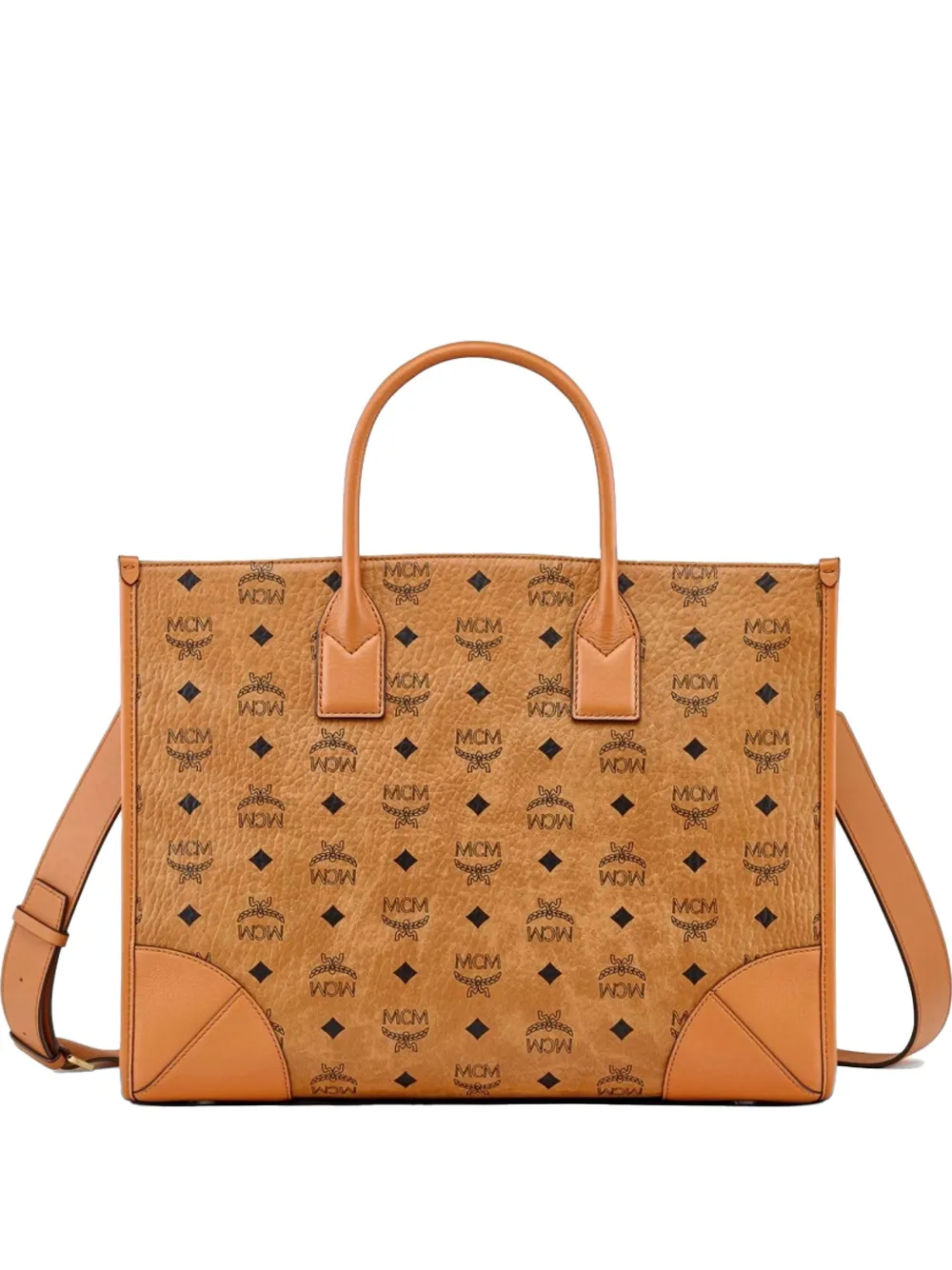 MCM large München tote bag - Toni neutri