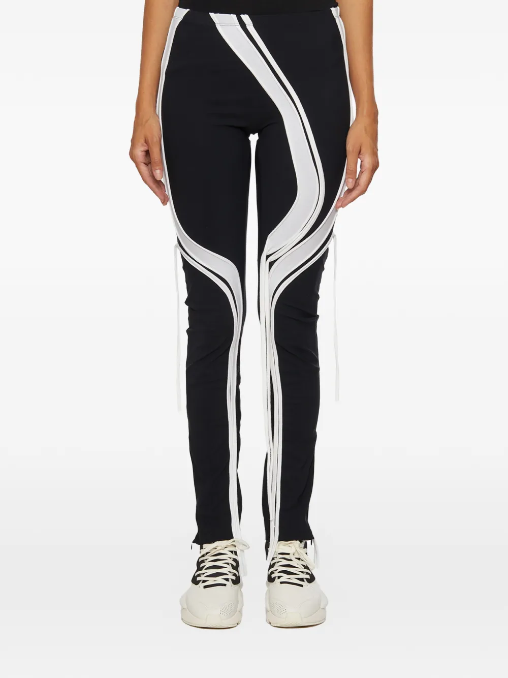 Ottolinger lacing leggings - Nero