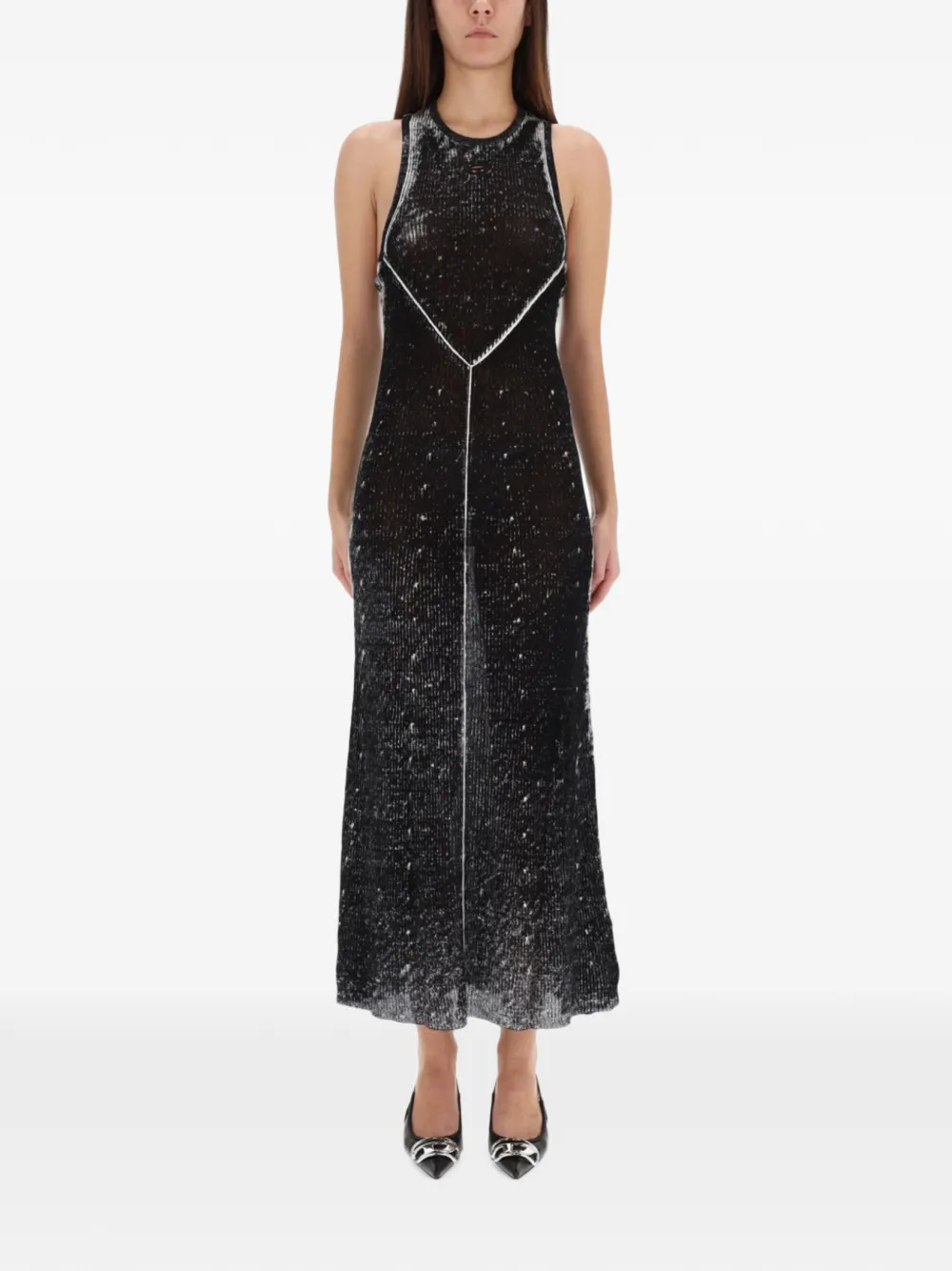 Diesel M-Rab ribbed sleeveless maxi dress