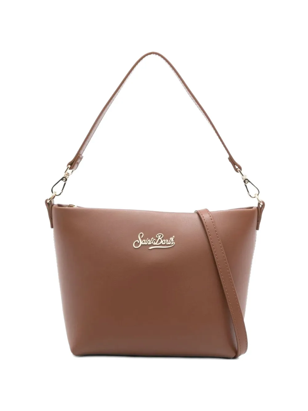 MC2 Saint Barth Aline leren shopper met hamer Bruin