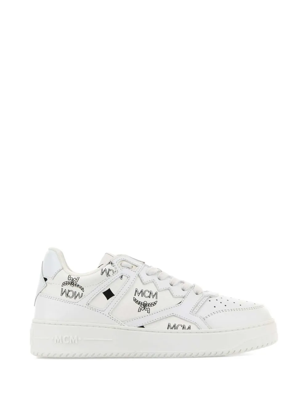 MCM Terrain printed sneakers - Bianco