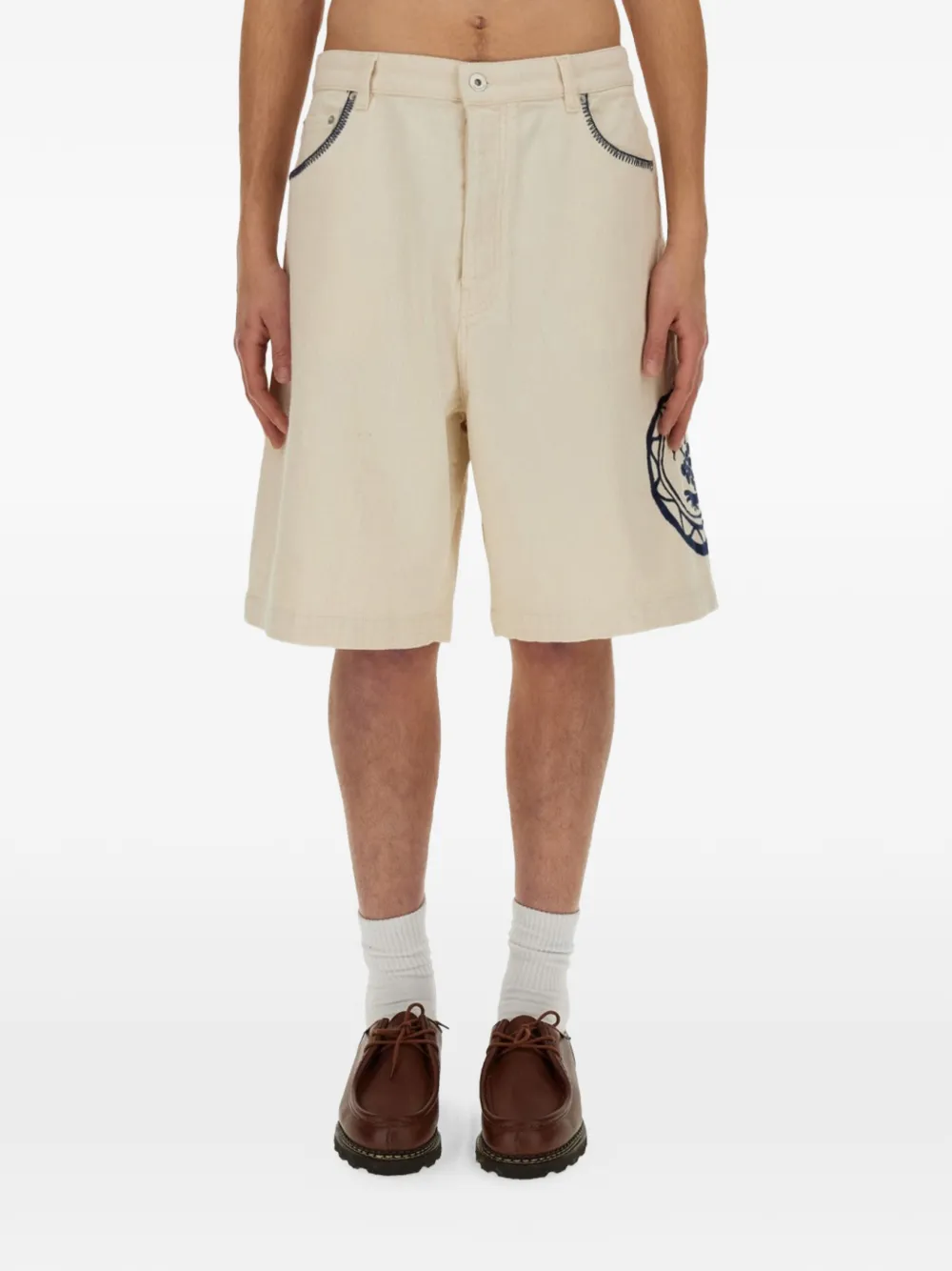Drôle De Monsieur tailored shorts - Toni neutri