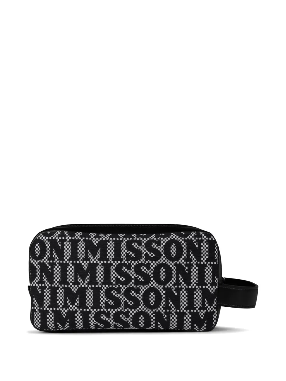 Missoni Logo-pattern Clutch Bag in Black, view 2