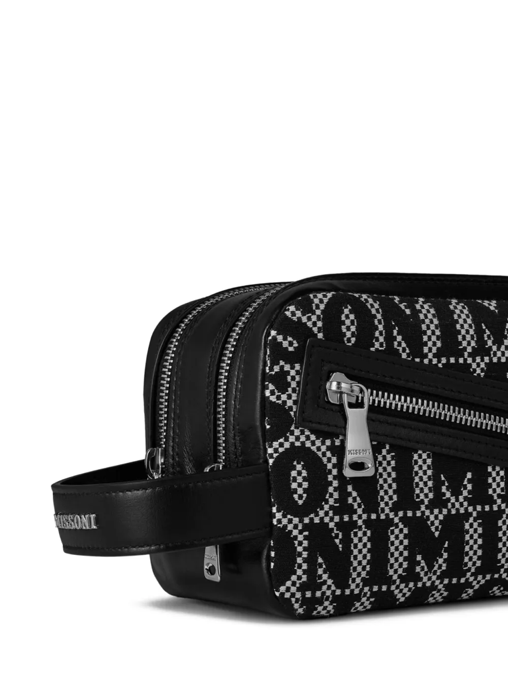 Missoni Logo-pattern Clutch Bag in Black, view 3