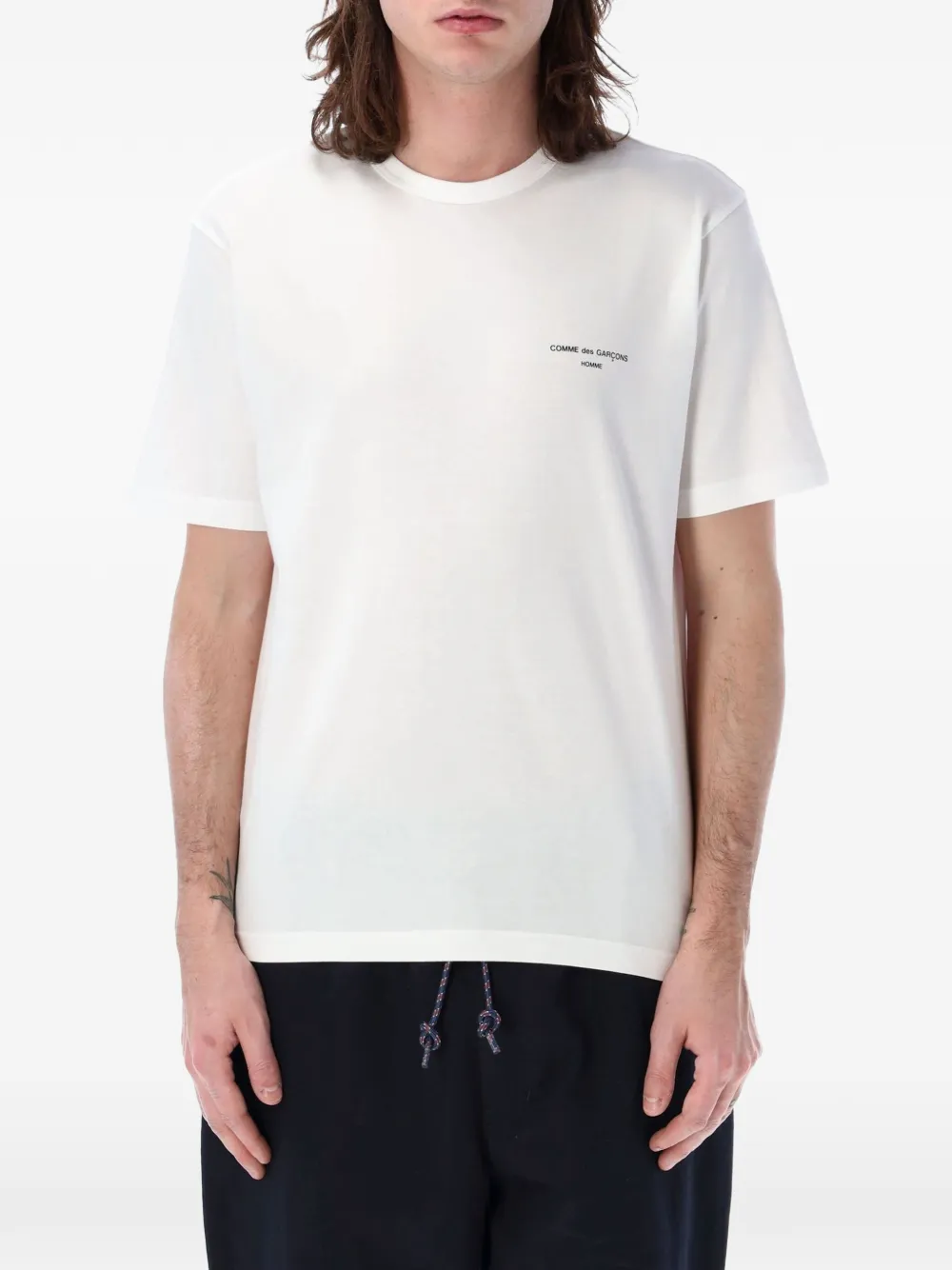 Comme des Garçons Homme Plus logo-detail T-shirt - Weiß