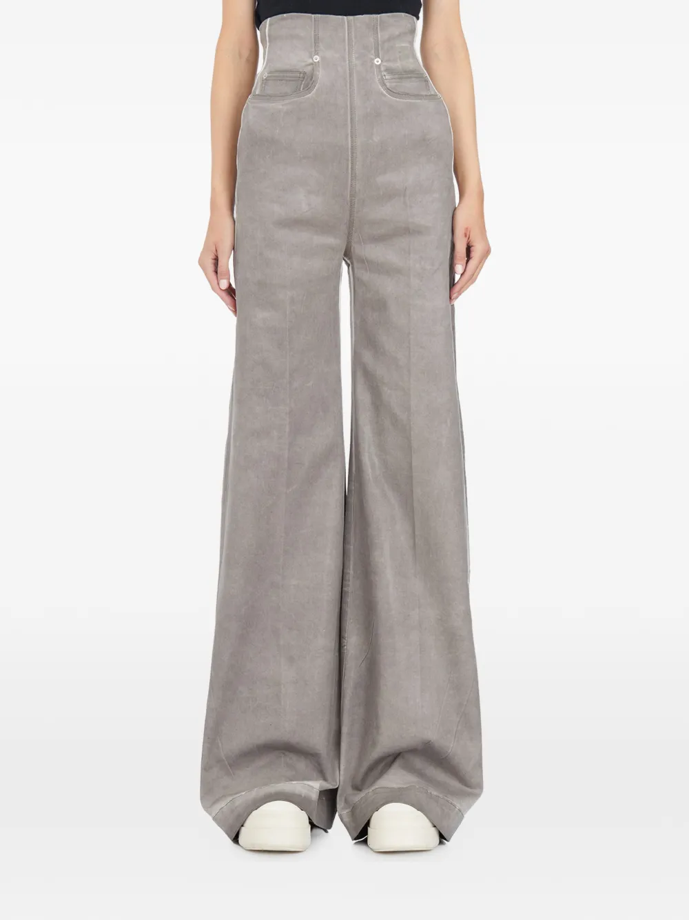 Rick Owens DRKSHDW high-waist wide-leg jeans - Grigio