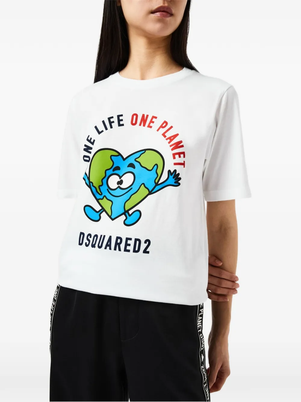 DSQUARED2 Grafisch T-shirt Wit