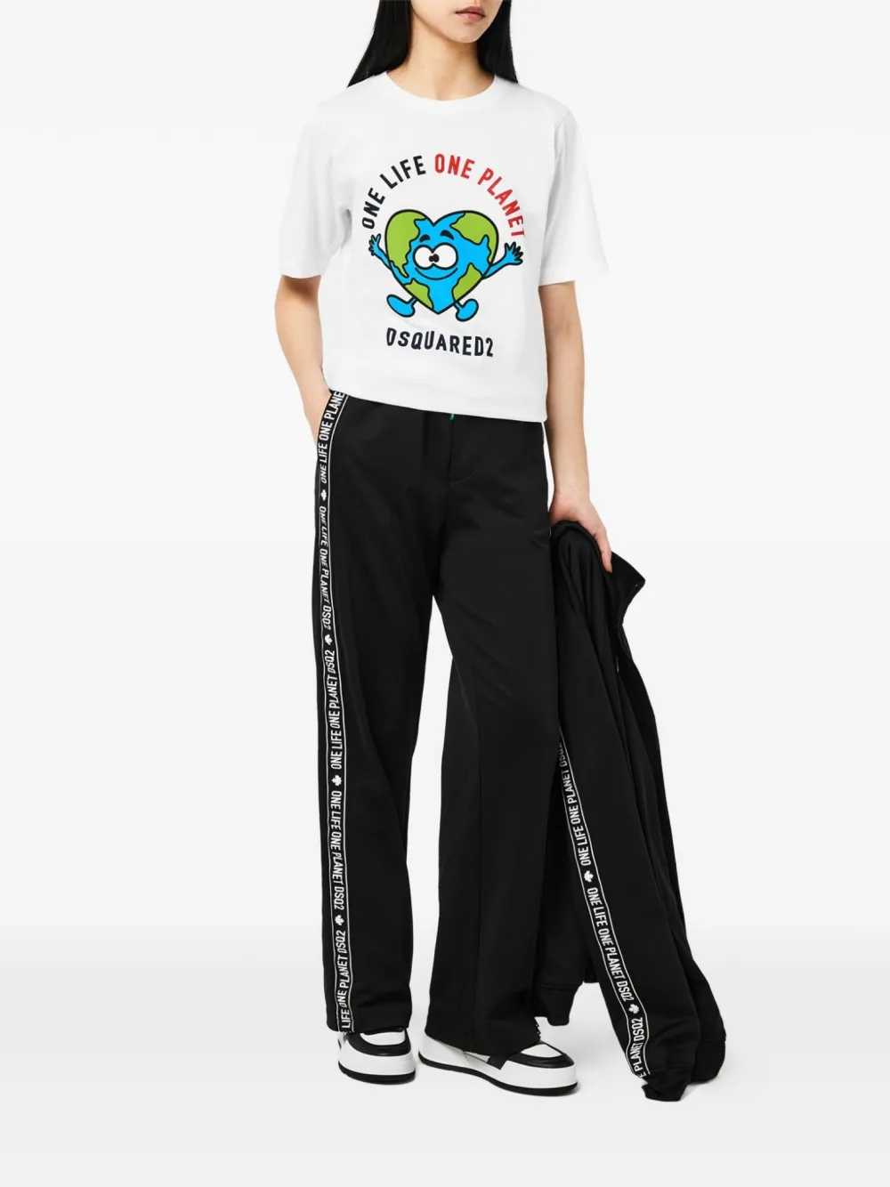 DSQUARED2 Grafisch T-shirt Wit