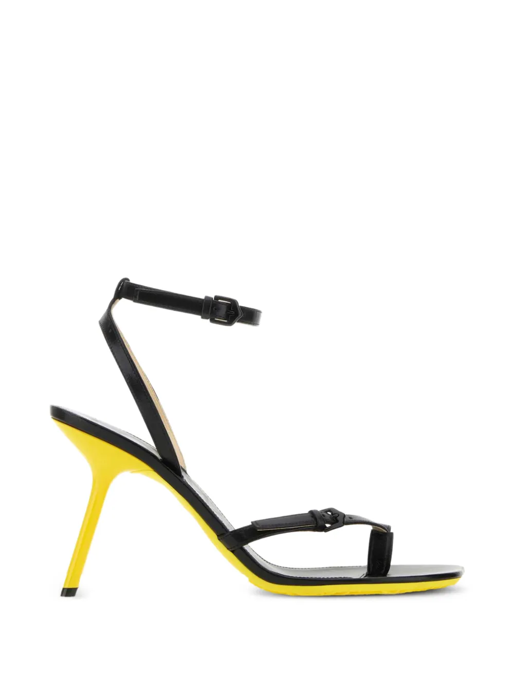 LOEWE Petal leren sandalen Zwart