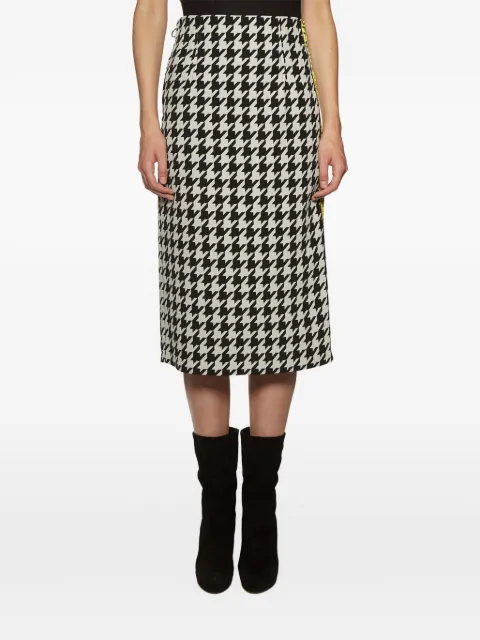 Off-White houndstooth midi skirt