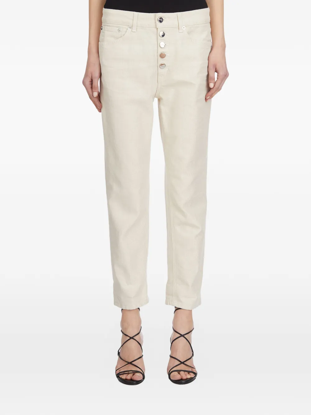 DONDUP Koons jewel-button jeans - Toni neutri